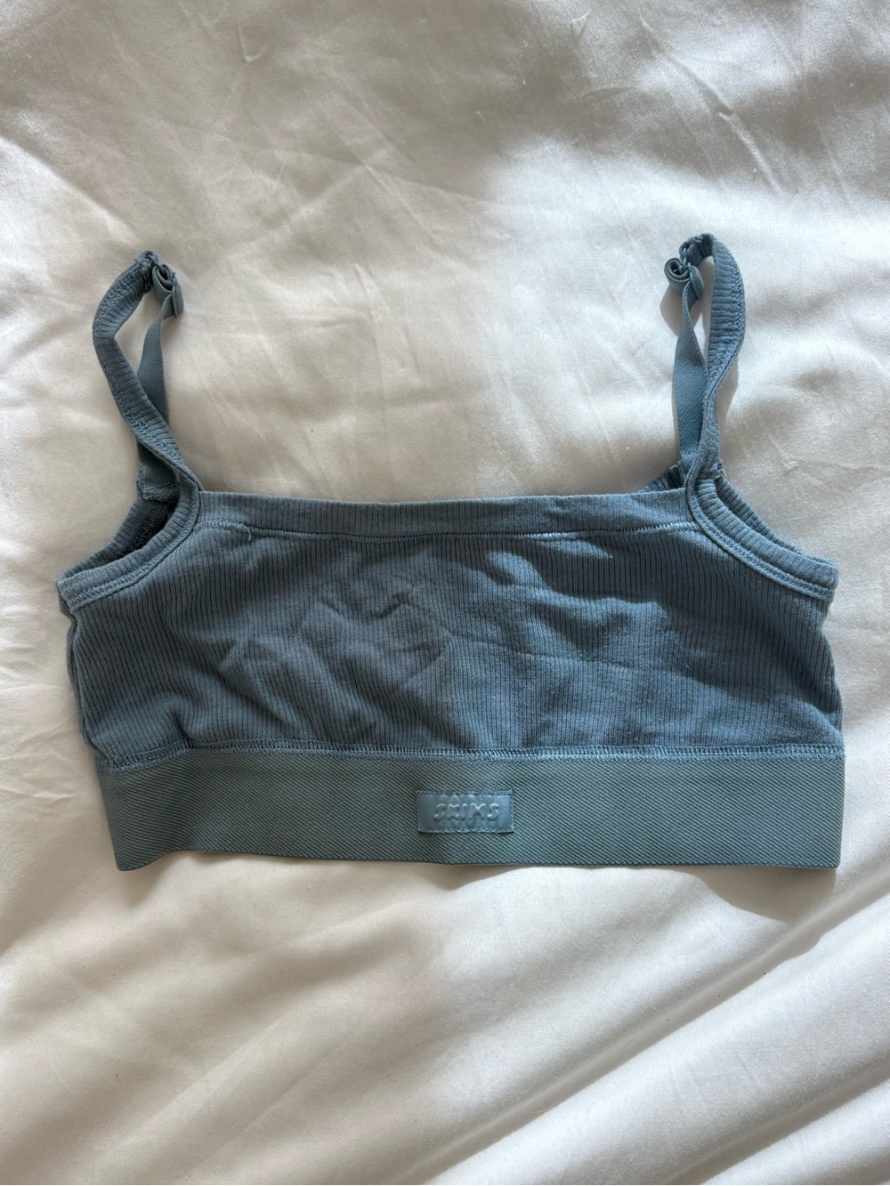 SKIMS Women’s Ribbed Bralette in Dusty Blue